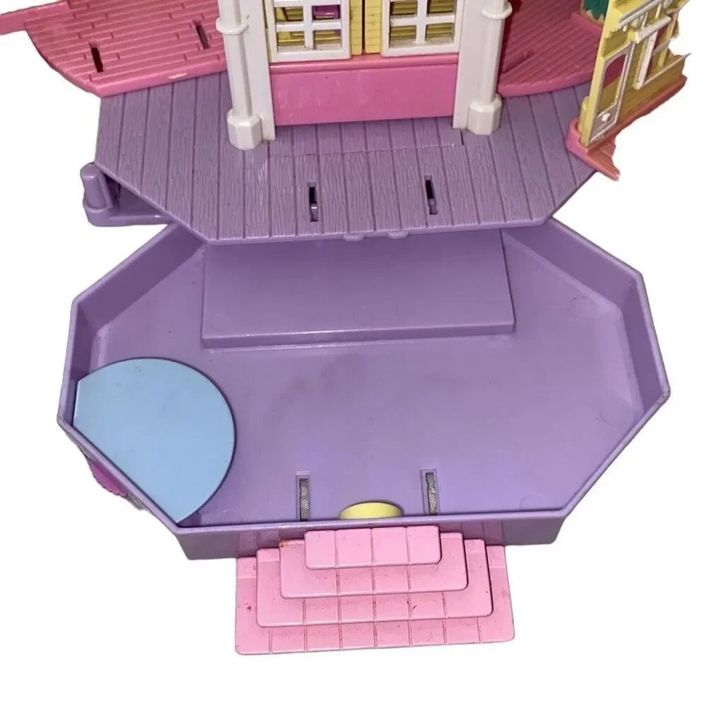 Bluebird Polly Pocket Clubhouse Pollyville Mansion Yellow Vintage 1995 GUC